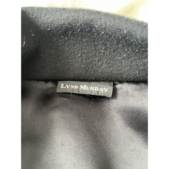 80s 90s Lynn Murray Wool Geometric Colorful Collared Button Front Coat Size S - Picture 5 of 12